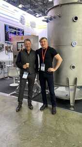 С Рагозиным Ильей (собственник Молоко Групп) на выставке Dairy Tech 2024